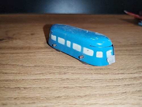 Ancien jouet tôle bleu - ancien,