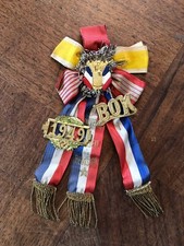 CONSCRIT, COCARDE " SOUVENIR DU CONSEIL DE RÉVISION " 1949