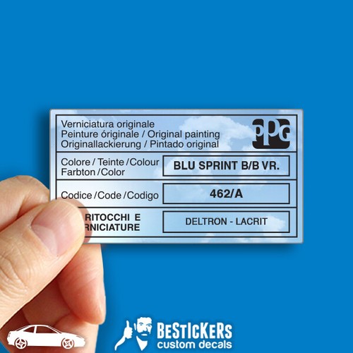 Autocollant étiquette