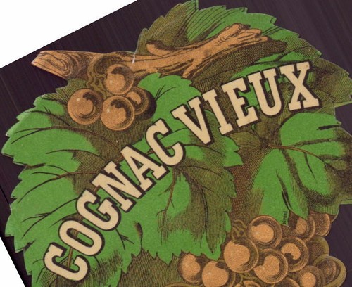 Etiquette cognac vieux - etiquette,