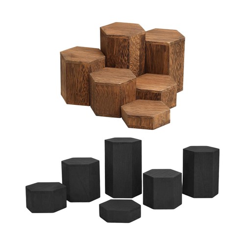 Supports hexagonaux bois - 6,