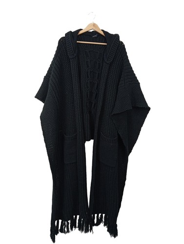 Diesel poncho dames pull - dames, noir