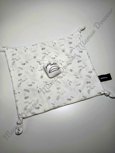 Doudou carré coussin plume - coussin,