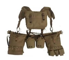 WW2 Us Medic Set Complet : ceinturon, brellage, gourdes, sac à dos