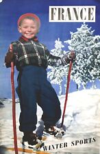 Affiche ancienne circa 1950 MACHATCHEK Philippe (photographe).  Winter Sports.