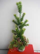 PLANTE  BOUQUET ARTIFICIEL D AQUARIUM  HAUT 40 CM + PIERRES