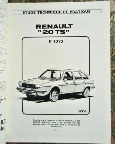 Revue technique renault ts - renault, 20