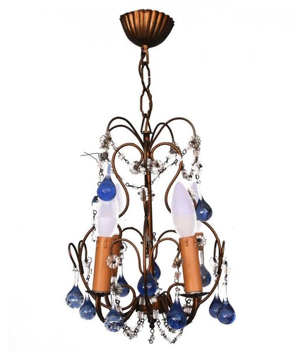 Lustre pampille bronze - lustre,