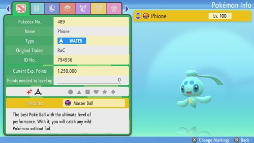 Pokemon phione shiny - shiny, 6iv