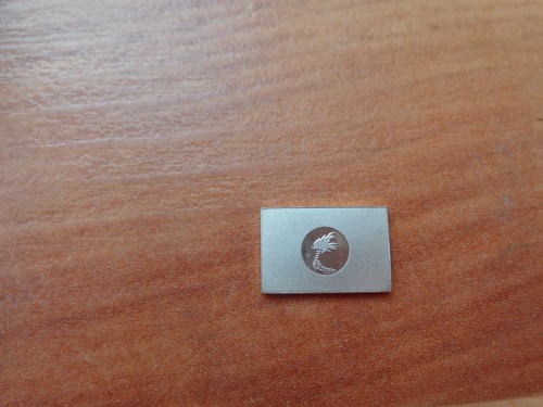 Plaque badge argent - plaque, en