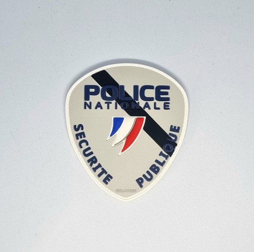 Rondache police deuil pvc - police,