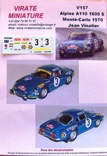 V157 ALPINE A110 1600S RALLYE