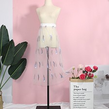 Jupe Transparente En Mesh
