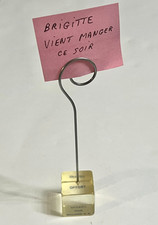 Ricard - Porte Message RICARD - Forme glaçon en PVC tige en Métal