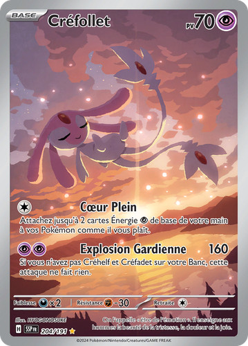 Carte pokémon créfollet - carte,