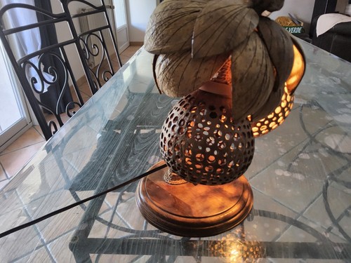 Lampe palmier noix coco - palmier, de