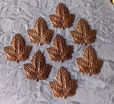 ESTAMPES ORNEMENT EN METAL XIX EME LOT DE 8 PIECES DES FEUILLES
