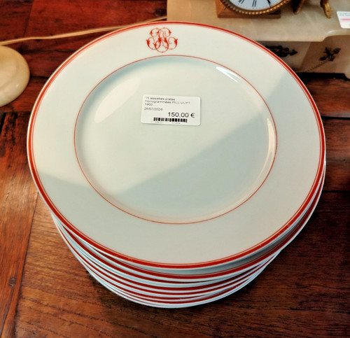 Assiettes plates - 15,