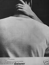PUBLICITÉ DE PRESSE 1966 EMINENCE TEE-SHIRT SOUS VÊTEMENTS SLIP POUR LES HOMMES