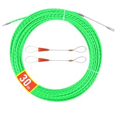 Aiguille Electricien 30M 45mm Tire Fils Electrique Tire Cable avec 2 Tête Fle...