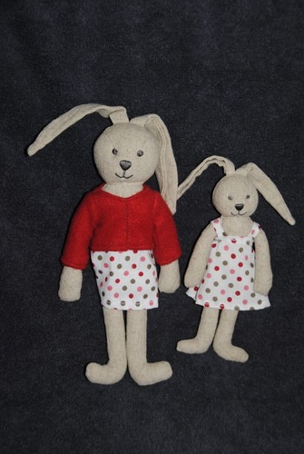 Peluche doudou lapin yves - peluche,