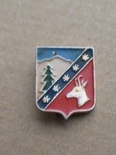 Insigne, broche ski, montagne