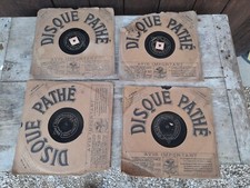lot 4 disques phonographe