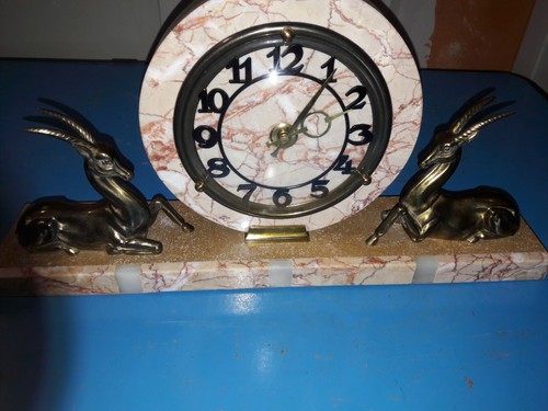 Horloge cheminée art deco - de,