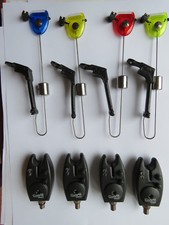 PRIX EN BAISSE pêche carpe lot de 4 détecteurs de touche + 4 écureuils