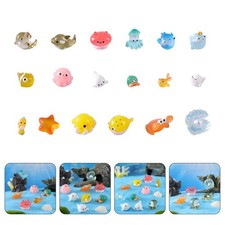  18 Pcs Figurines D'animaux Mini Marins Décoration Du Paysage Poisson