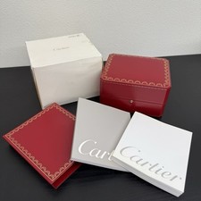 VINTAGE AUTHENTIQUE CARTIER boîtier de montre CO 1018 livret bois rouge...