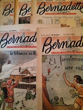 Lot de 5 revues "BERNADETTE" -1950- L'illustré catholique des fillettes
