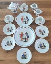 Service à café dînette décor enfants 1930 13 pièces 