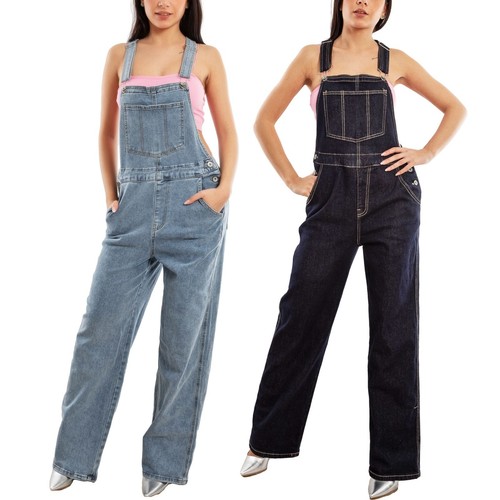 Salopette jeans femme pattes - salopette,