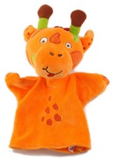 BABYMOOV Doudou Marionnette Girafe orange