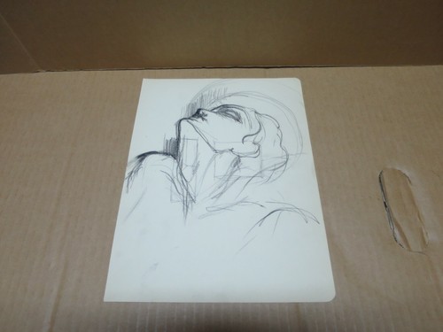 Art deco pencil drawing - deco, study