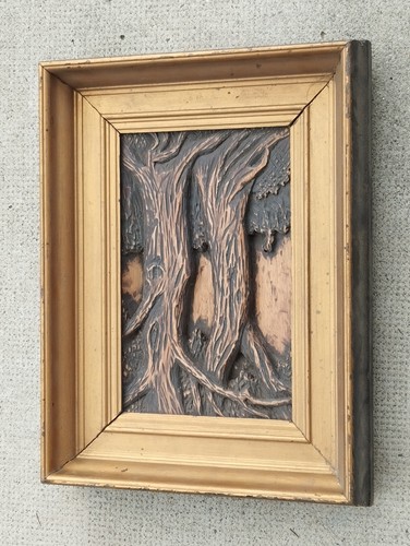 Ancien tableau sculpture - tableau,