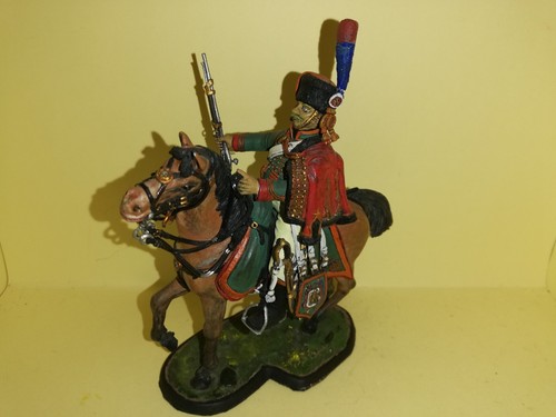 Figurine artiste chasseur à - figurine, d'artiste
