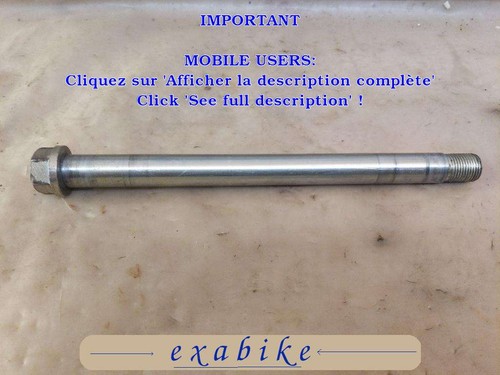 Axe roue arriere pour - roue,