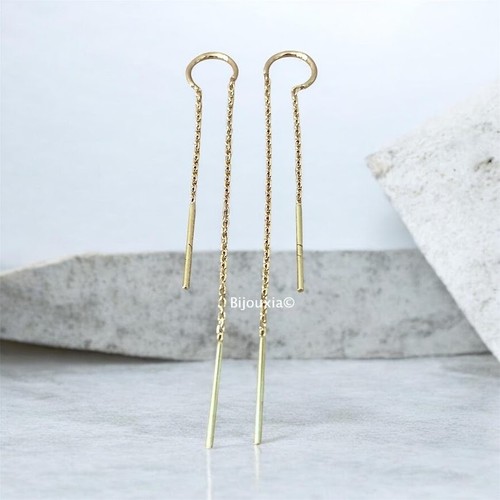 Boucles oreilles chaîne - boucles,