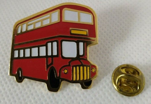Pin pins bus - anglais, rouge