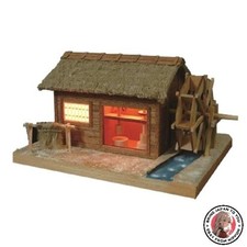 NOUVEAU Woody Joe Akari n°4 Katakoto moulin à eau maquette en bois kit d'asse...