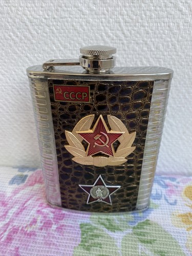 Ancienne flasque inox russe - flasque,