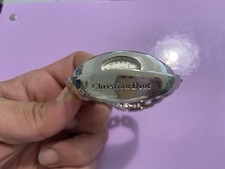 Rare Vtg CHRISTIAN DIOR Flip Wrist Watch Swiss Matte Steel Bracelet Vintage