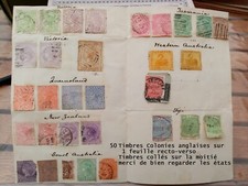 UK - 50 Timbres Colonies