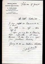 SAINT-SERVAN (35) BAZAR / GALERIES SERVANNAISES "A. SARLANDIE" en 1941