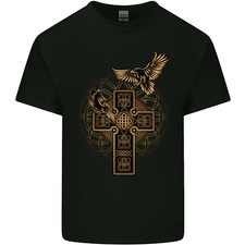 Odin Celtique Corbeau Viking Thor Ragnar Scandinave Homme Coton T-Shirt