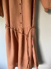 HARTFORD : robe lin camel T4