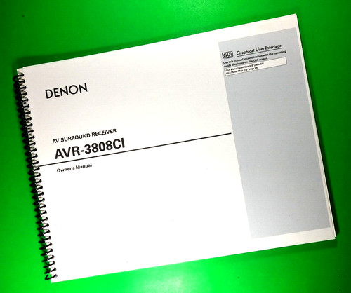 Owners manual for denon - owners,