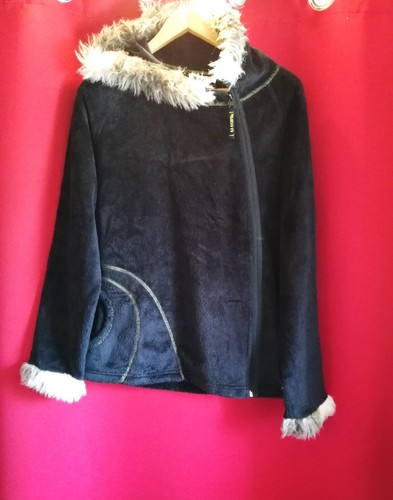 Veste noire polaire à - ,